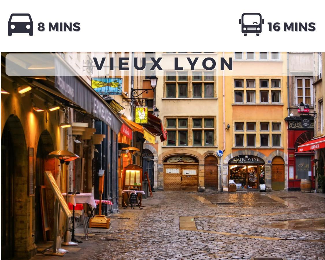 Envie Lyonnaise Location - 10 Personnes - Terrasse - Wifi Fibre Optique Lyon