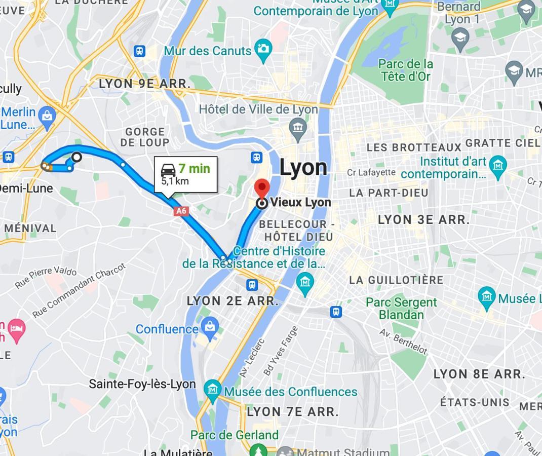 Envie Lyonnaise Location - 10 Personnes - Terrasse - Wifi Fibre Optique Appartement Lyon